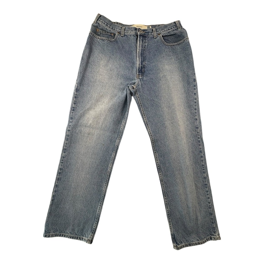 Vintage GAP Factory Relaxed Fit Jeans 36x29 Blue‎ Denim USA Fabric